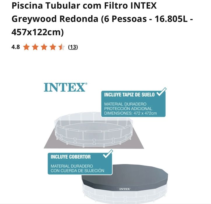 Piscina Intex nova