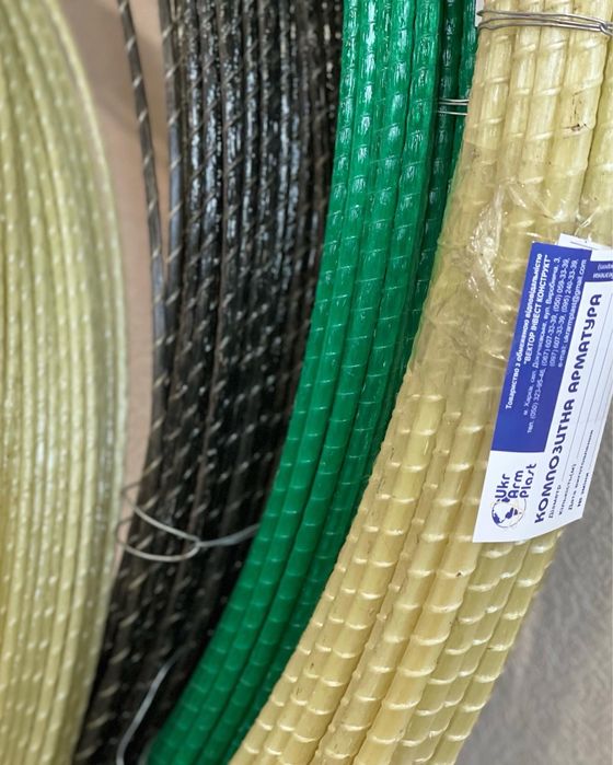 Арматура композитна 5.9мм зелена для парника ,рослин опори: 5.90 грн ...