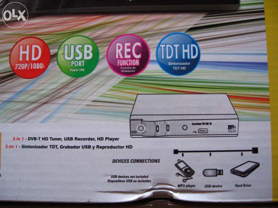 Aparelho TDT,topo de gama. Com grande mais valia de funções adicionais