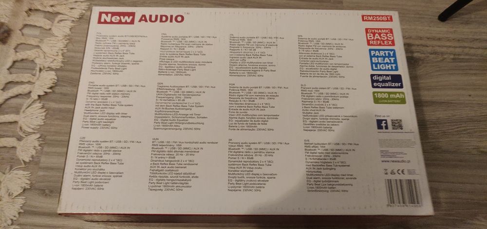 Przenośny system audio nowy