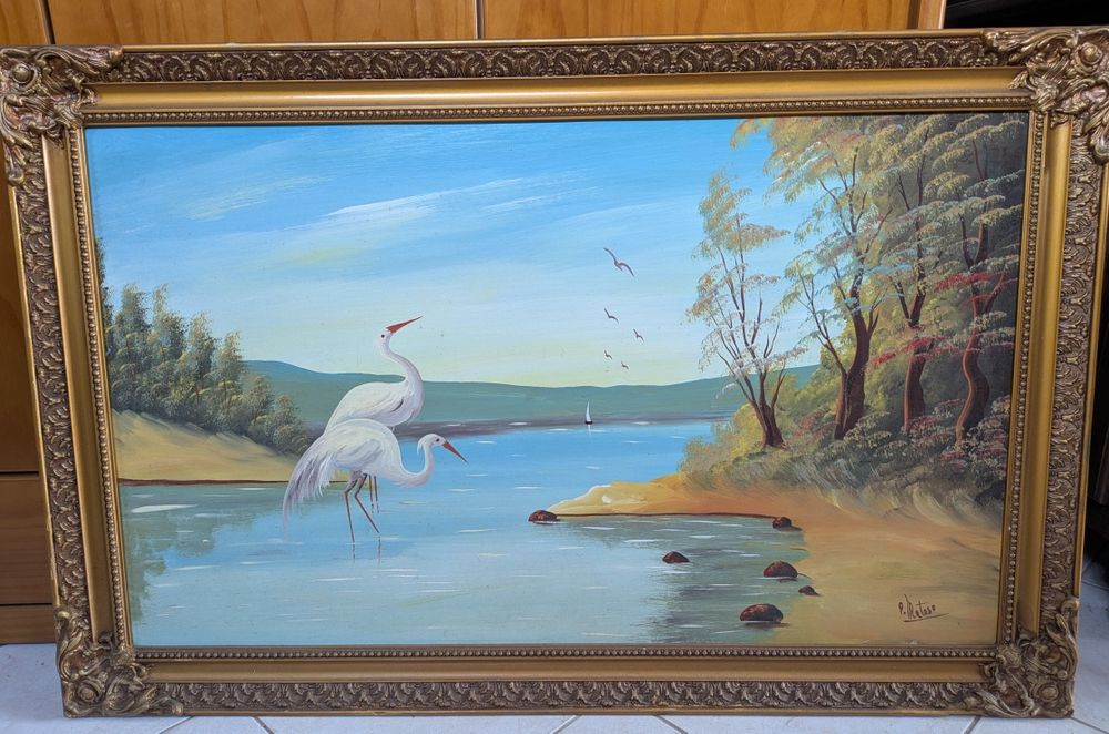 Quadro pintado a óleo