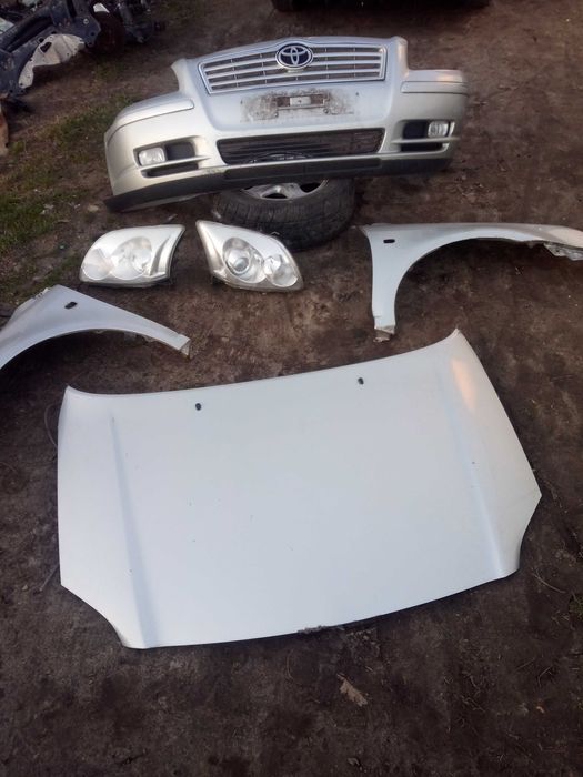 Toyota avensis t25 03-06 przód maska zderzak błotnik x2  komplet 1c0