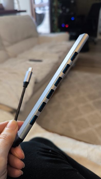 Adapter USB hub  7portow