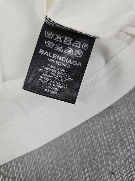 Koszulka męska tshirt Balenciaga biała krótki rękaw premium M-XXXL