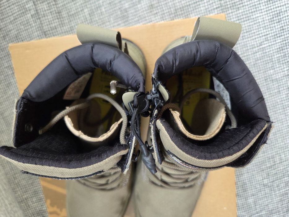 Botas Palladium verdes impermeáveis