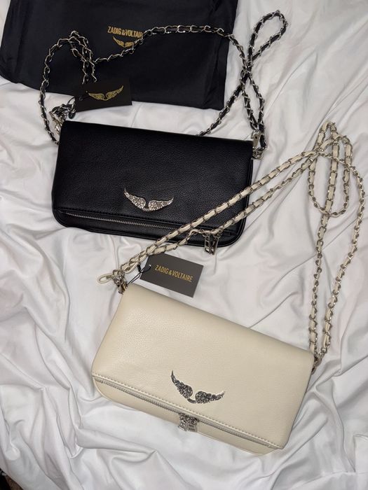 Сумка клатч zadig&voltaire bag rock молочна/біла