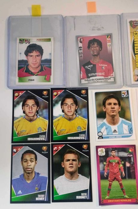 Cromos Panini/Topps Cristiano Ronaldo, Messi, João Felix, Luís Figo...