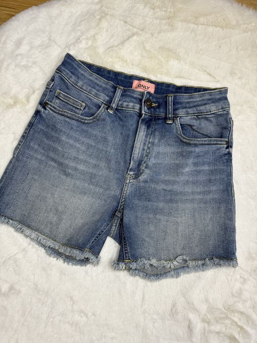 Szorty Jeansowe spodenki krótkie spodenki z wysokim stanem