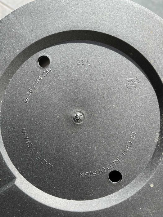Vasos Tes antracite Ø38, Plastiken