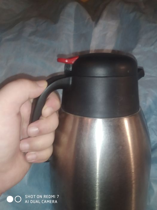 Термос - кувшин Tadar 1,2 литра стальной для воды чая кофе