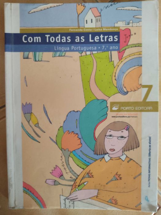 Livros escolares de diferentes anos de ensino e disciplinas