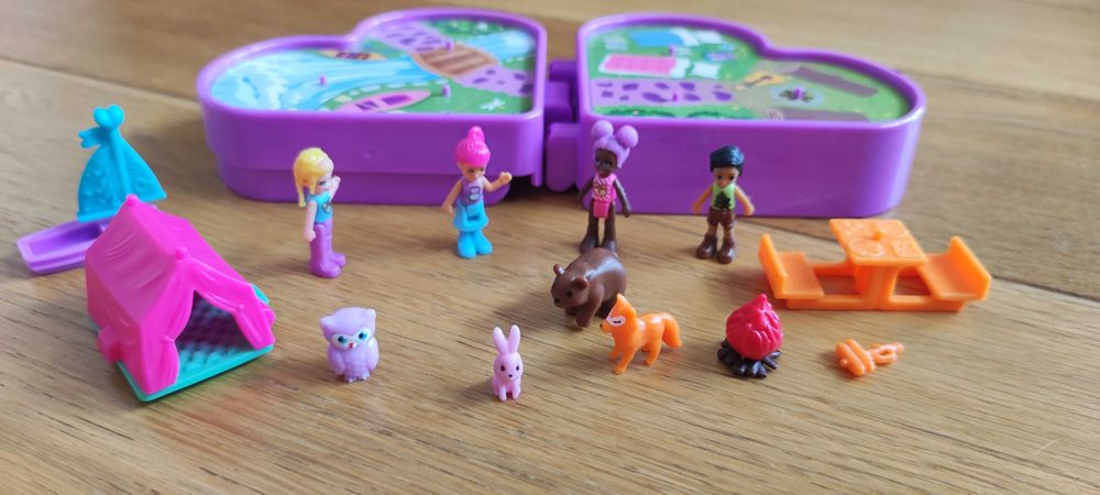 Polly pocket serce biwak cemping domek