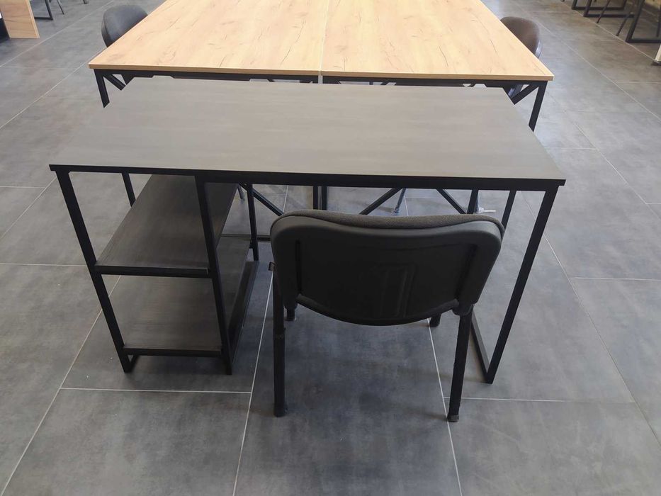 Офісні меблі в стилі Лофт. Столи, тумби, стелажі, шафи, столики.