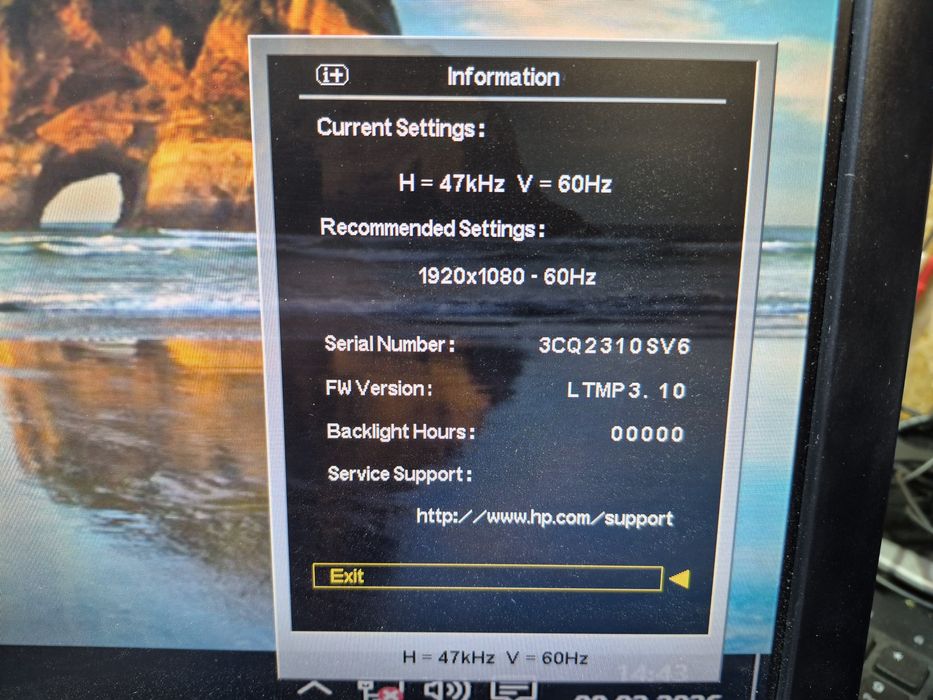 Hp compaq La2306 monitor 24cale