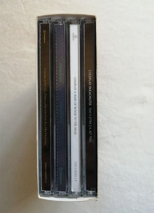 Caixa  com 4 CDs edição limitada Coldplay