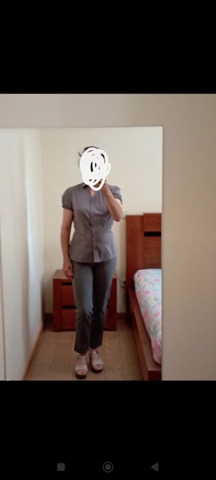 Blusa cinza da Benetton