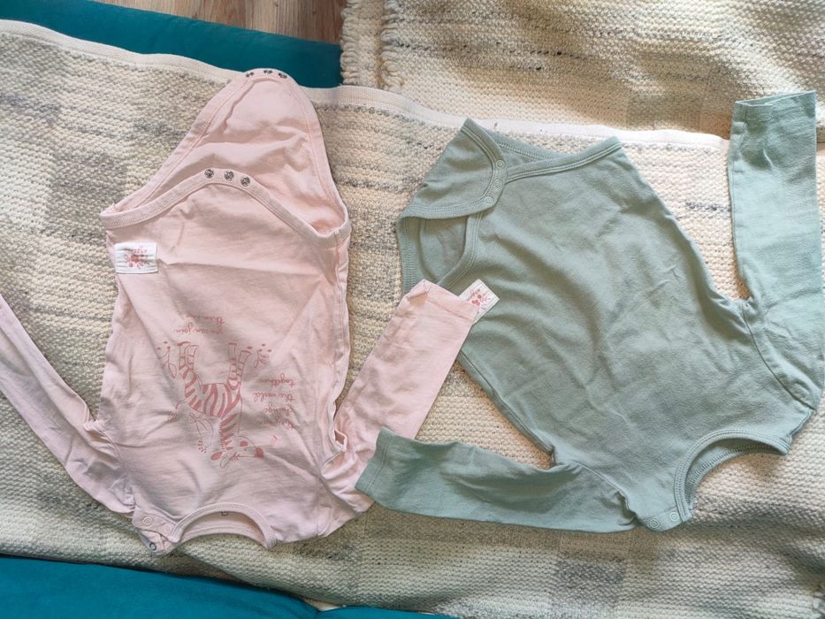 Zestaw body dziewczynka 80
