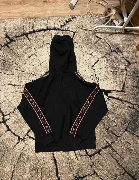 Bluza Zip hoodie Ralph Lauren big logo swoosh basic old money cyber