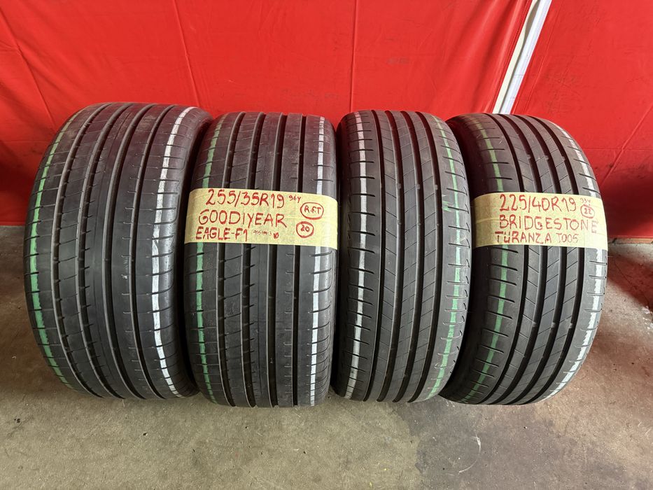 Pneus RFT 225/40/19 + 255/35/19 Bridgestone + Goodiyear Impecaveis