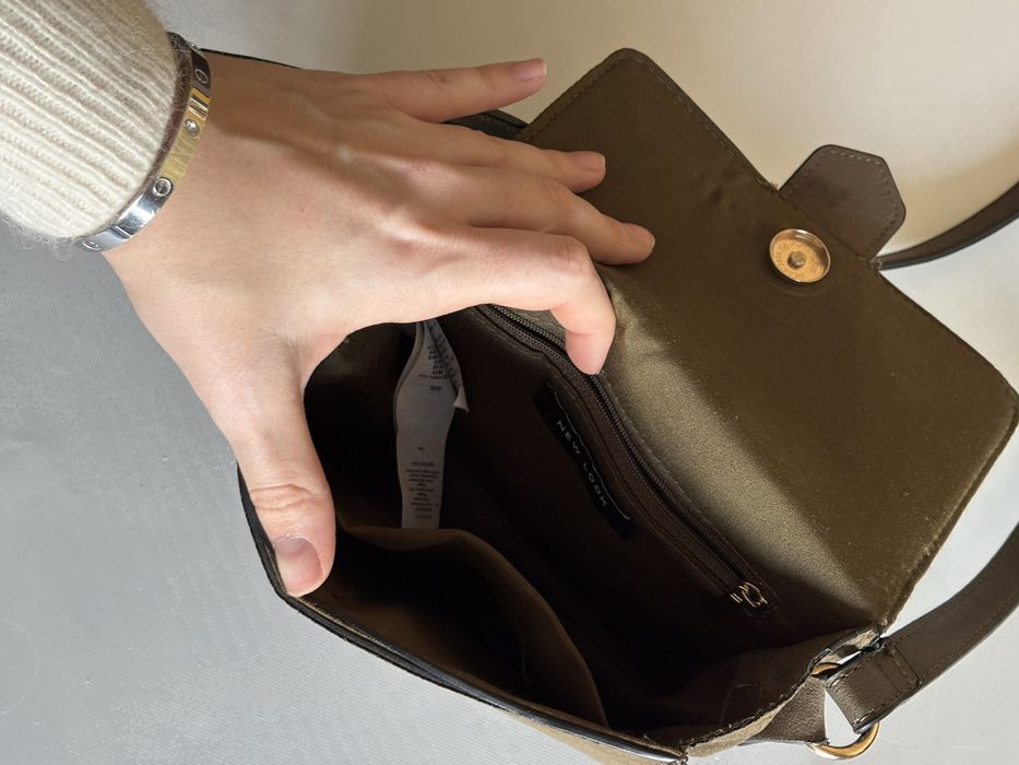 Сумка замш оливкова