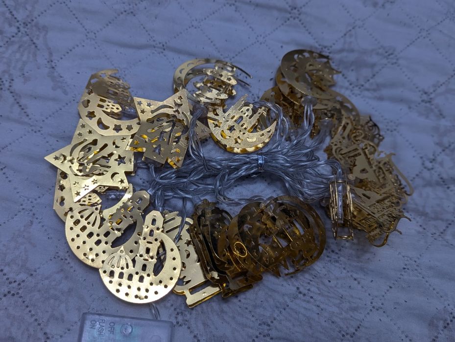 Прикраса гірлянда ліхтарики для рамадану вогники