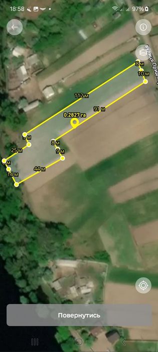 Дніпровське земельна ділянка на березі Дніпра перша лінія