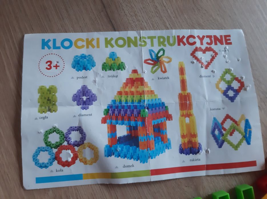 Klocki konstrukcyjne 167 elementów