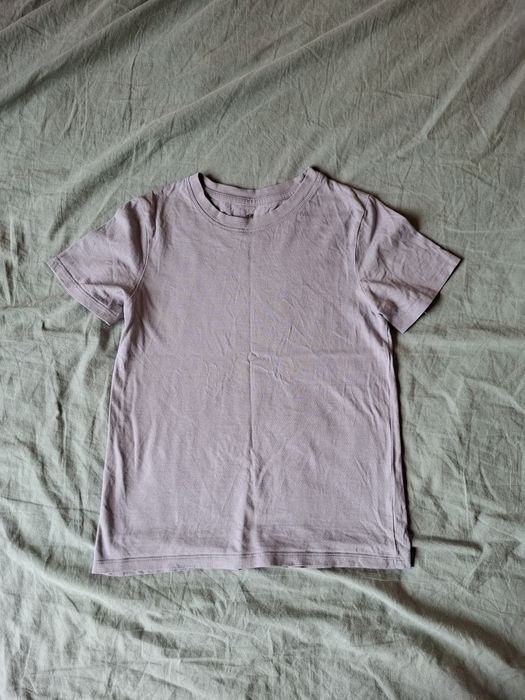 Koszulka 134/140 H&M szara krótki rękaw