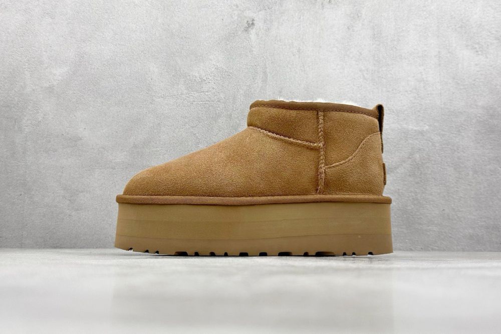 Женские угги ugg на платформе  коричневые беж наличие