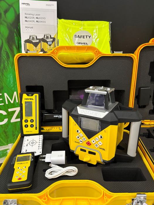 Nivel System Niwelator NL640R zestaw do koparki MC-1D statyw łata NOWY