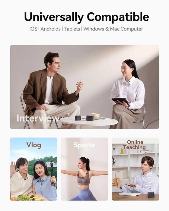 Бездротовий петличний мікрофон Hollyland Lark M2S Combo