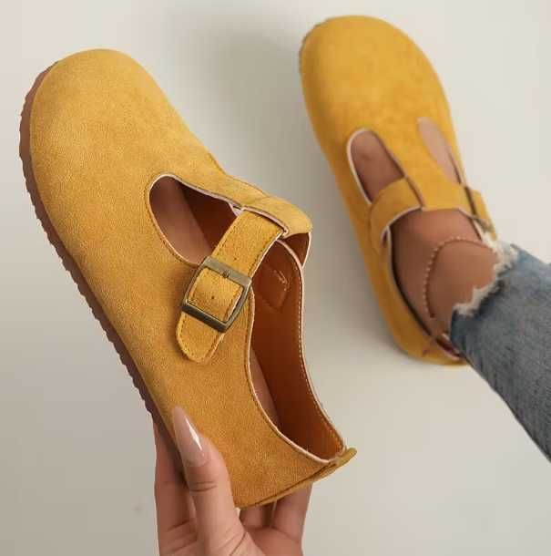 Sapatos de Mary Jane Amarelos Tam 41