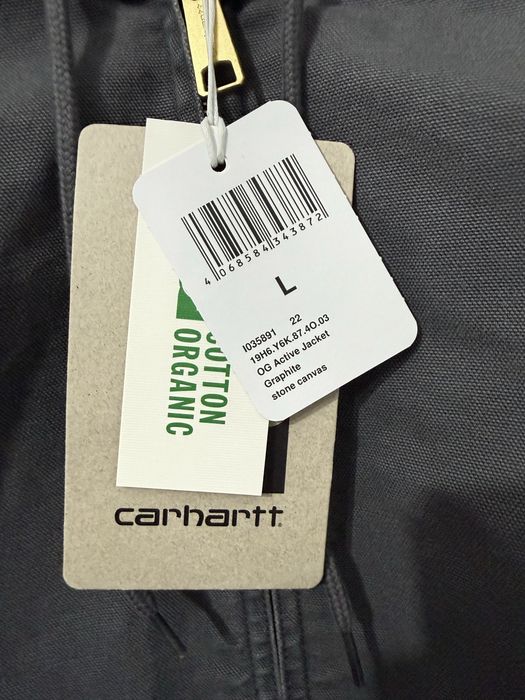 carhartt active jacket graphite stone canvas