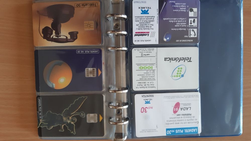 Cartões telefónicos da década de 90