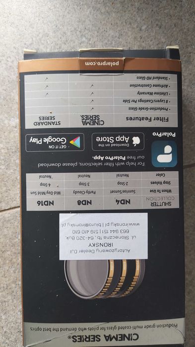 Soczewki ND do Osmo Action od DJI