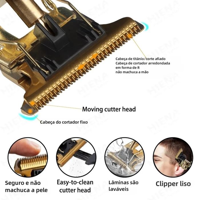 Máquina de cortar cabelo recarregável