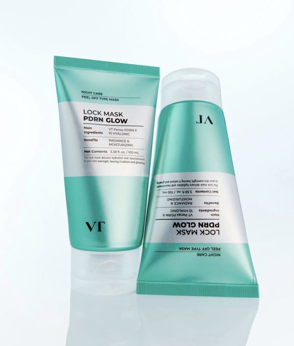зволожувальна pdrn маска плівка vt cosmetics glow lock mask