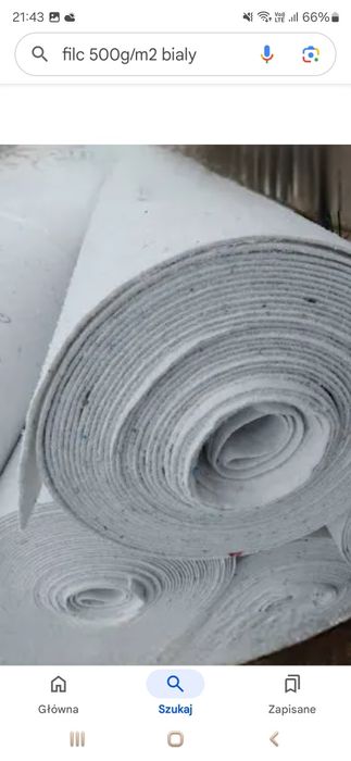 Filc Techniczny Tapicerski - 500g/m2 , rolki PREMIUM