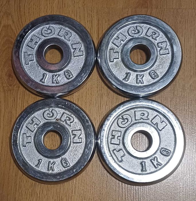 Thorn / obciążenie chrom / 4x 1kg / FI26 / b. dobry