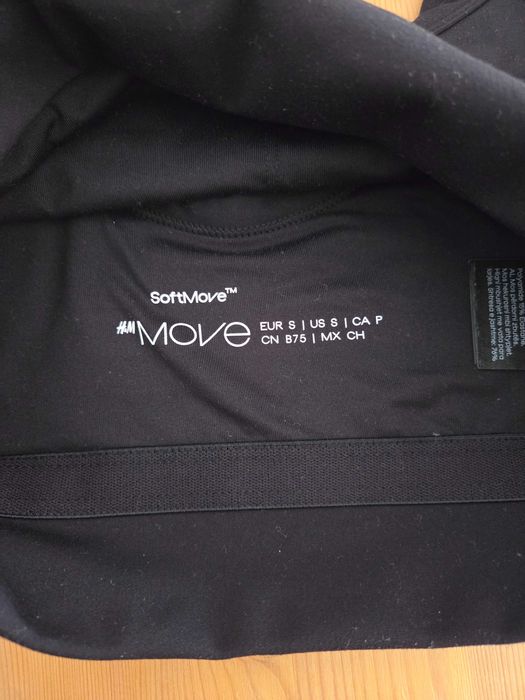 Sutiã de desporto softmove da H&M, tamanho S