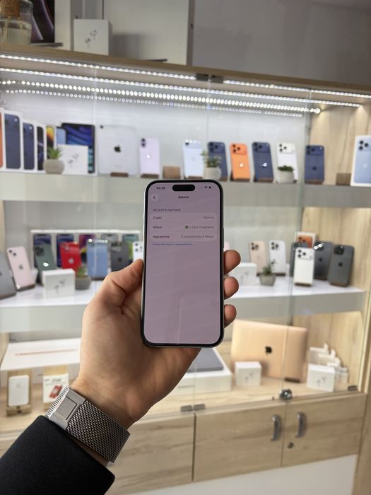 iPhone 15 128 GB Blue | bateria 100% | dowód zakupu | Łódź
