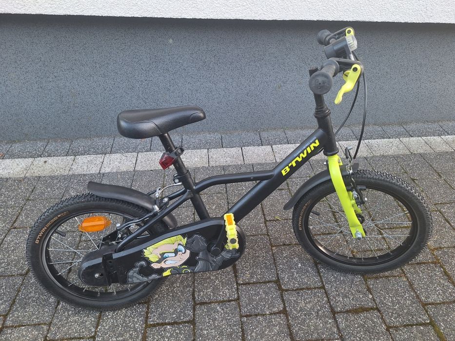 Sprzedam rower Btwin 16 cali z bocznymi kółkami