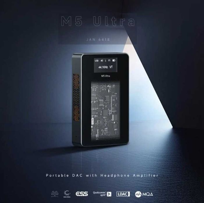 ‼️ MUSE HiFi M5 Ultra - ламповый ЦАП DAC AMP Bluetooth, для наушников