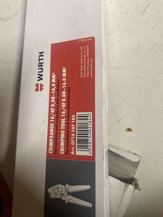 Zaciskarka  praska Knipex WURTH