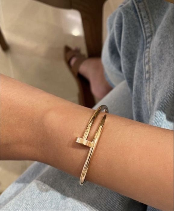 Bransoletka w stylu cartier stal hit gwóźdź różowe złoto