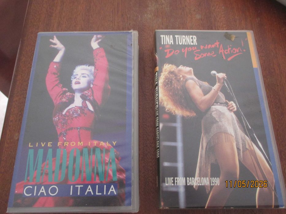 2 VHS - madonna e Tina Turner