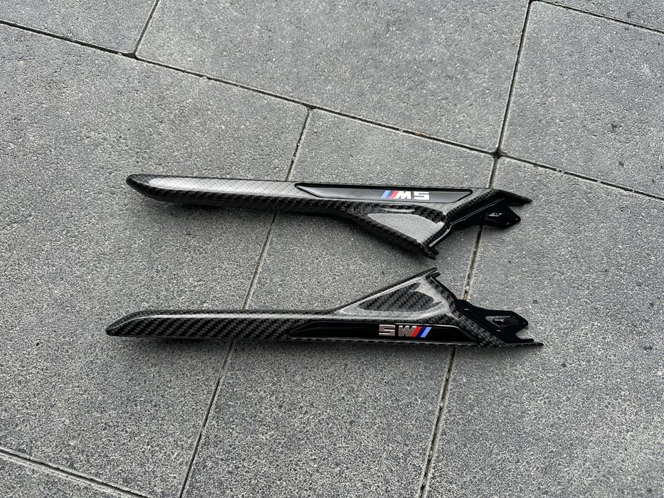 жабри BMW M5 F90 карбон накладки в передні крила для бмв М5 Carbon