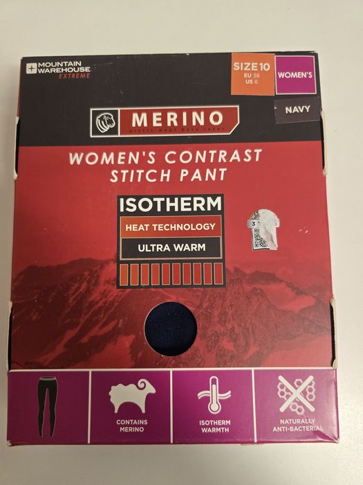 Bielizna termoaktywna termiczna Merino dół 38 Mountain Warehouse