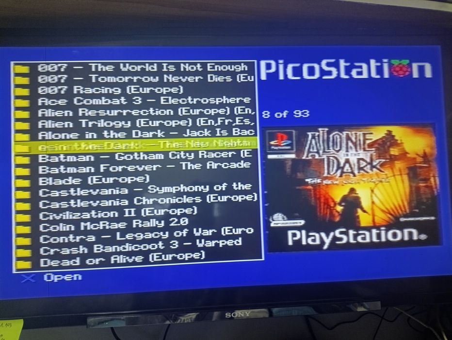 PlayStation 1 Picostation Emu karta 8gb