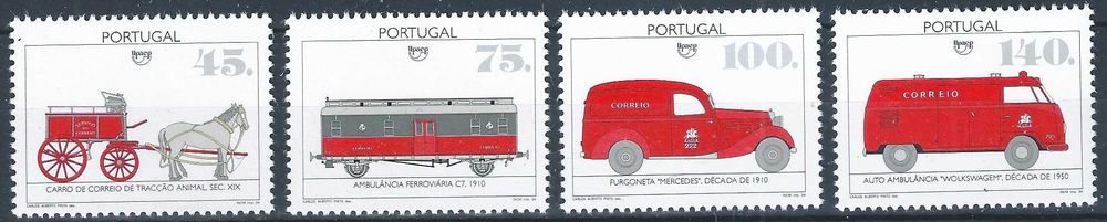Selos Portugal 1994, Mundifil No. 2241/2244 MNH
